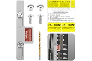 PFCKE Generator Interlock Kit Compatible with Square D Generator Interlock Kit for Homeline Meter Main 150 or 200 amp Breaker，for Safe Usage of Portable Power During Outage（SD-200SA）