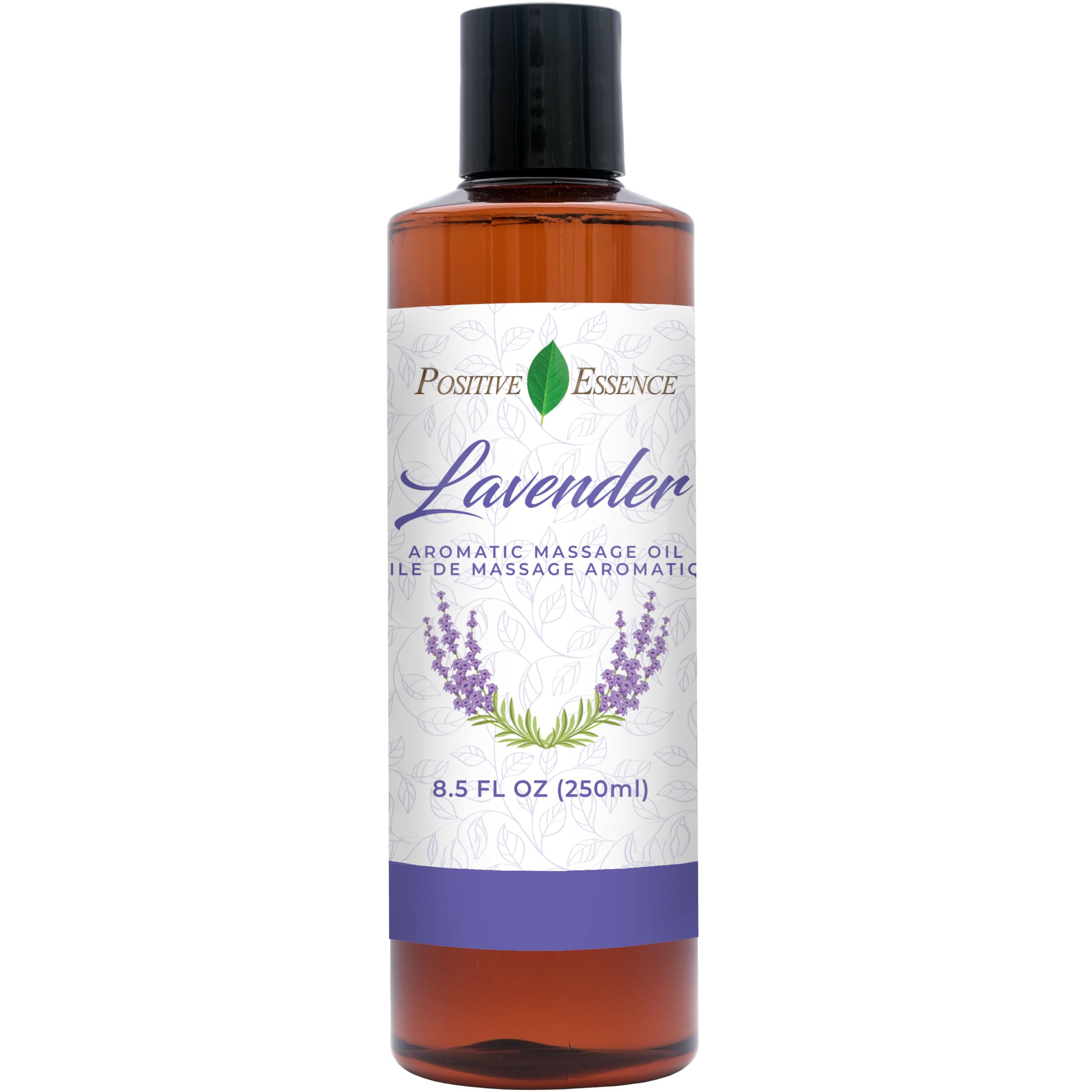 Lavender Massage Oil for Massage Therapy, Relaxing Massage Oil, Jojoba, Sweet Almond Oil for Skin, Vitamin E, and Pure Lavender Essential Oil, Couples Body Oil