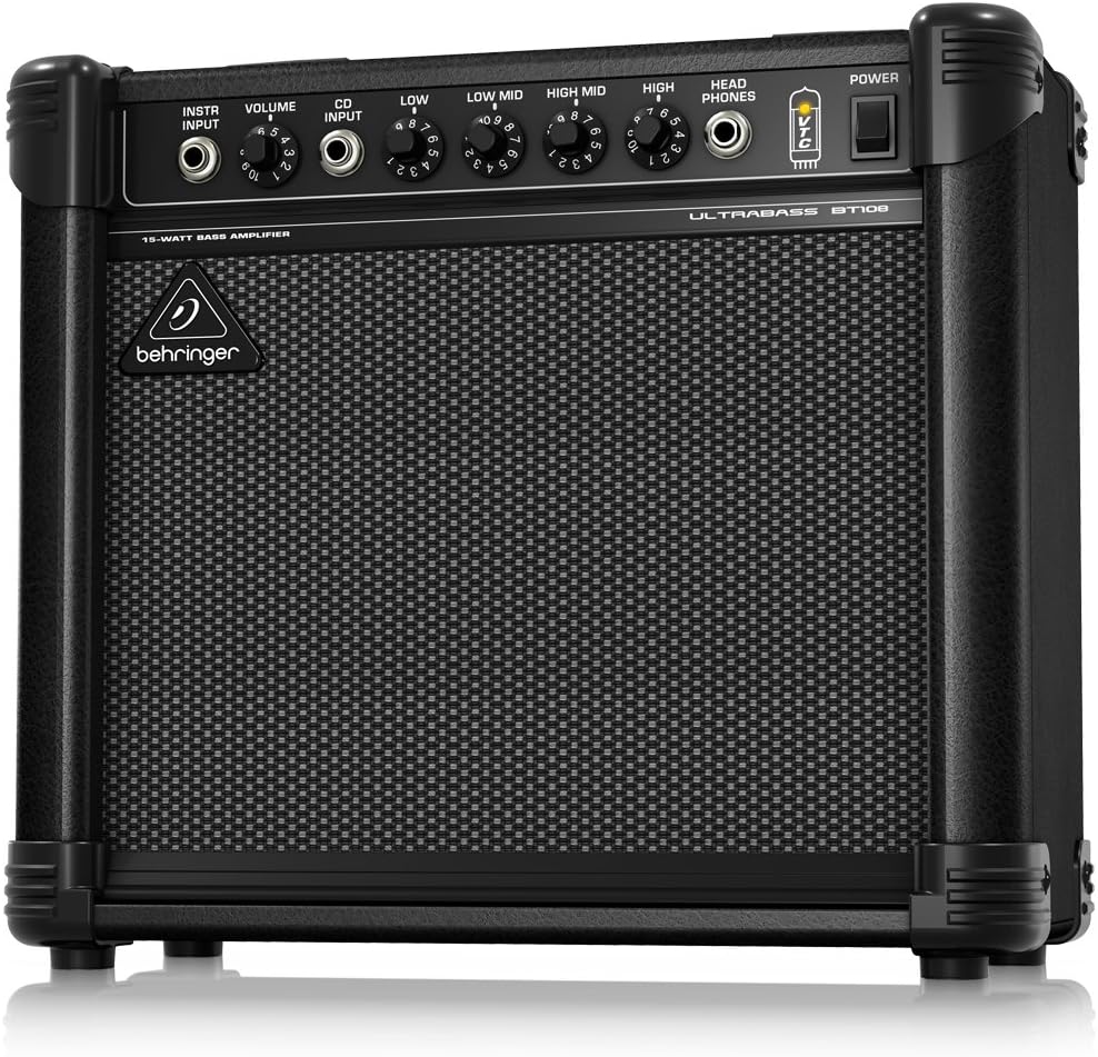 15Watt Bass Amplifier with VTCTechnology, 8" Speaker