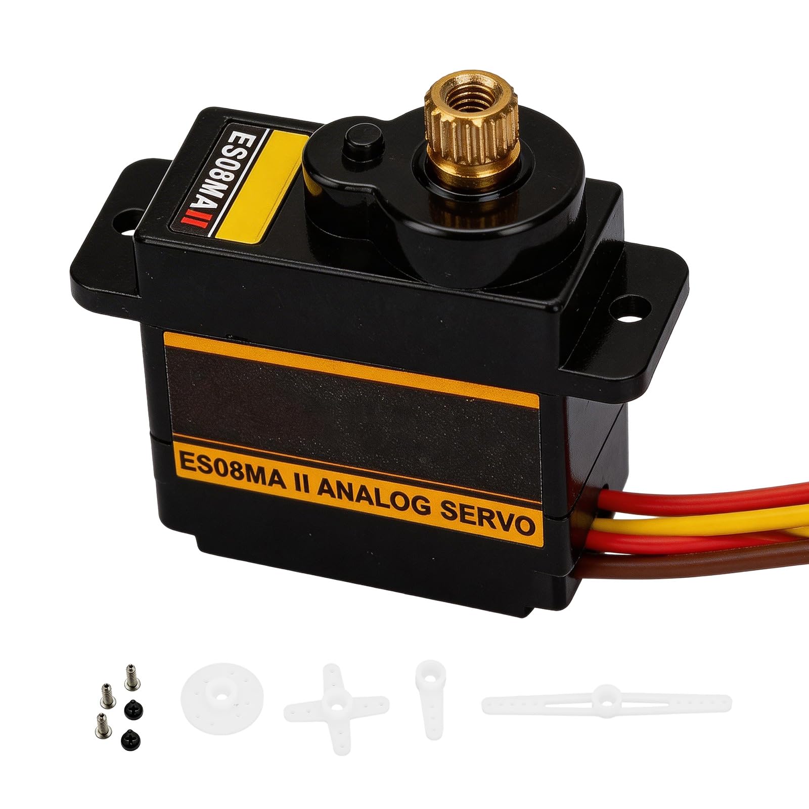 Metal Gear Servo Motor, High Speed Digital Servo with Analog Gear Set 4.8V-6V for RC Robot, Helicopter, Airplane and Boat - Quick Response