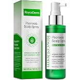 RoyceDerm Scalp Psoriasis Treatment Spray for Itch, Flaking and Scaling | Targeted scalp psoriasis treatment with 3% salicylic acid for itching, flaking and scaling in a convenient leave-on spray.