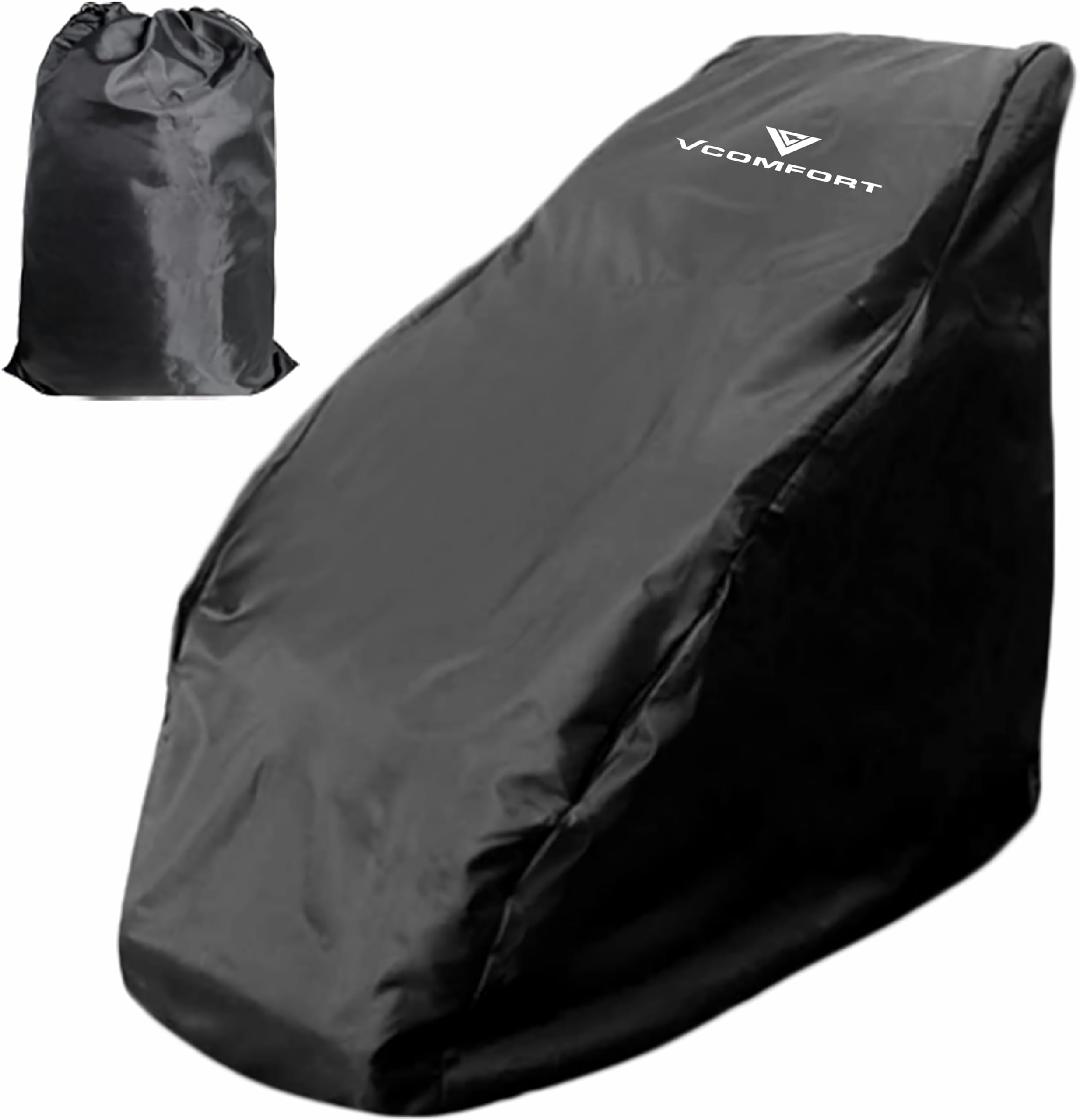 vComfort Massage Chair Cover XL Dust Protector Cover for Recliner, Resistant to Pet Scratches, Cat and Dog hairs. (Black)