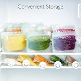 Momcozy Reusable Baby Food Pouches 3.4-4oz 10 Pack BPA Free Dishwasher Safe view 6
