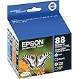 EPSON 88 DURABrite Ultra Ink Black & Color Combo Pack For CX-4400, CX-4450, CX-7400, CX-7450, N-10, N-11, NX-100, NX-105, NX-110, NX-115, NX-200, NX-215, NX-300, NX-305, NX-400, NX-415