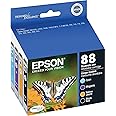 EPSON 88 DURABrite Ultra Ink Black & Color Combo Pack For CX-4400, CX-4450, CX-7400, CX-7450, N-10, N-11, NX-100, NX-105, NX-