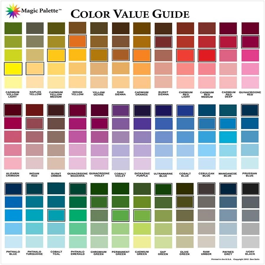 Magic Palette Artists Color Value Guide