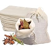 AHSNYLC Spice Bags for Cooking - 50PCS Reusable Tea Drawstring Bags,Reusable Sachet Drawstring Packing Cheesecloth Cold Brew