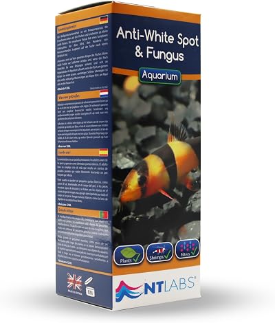 NT Labs Aquarium Anti White Spot & Fungus Treatment 250ml 1250L