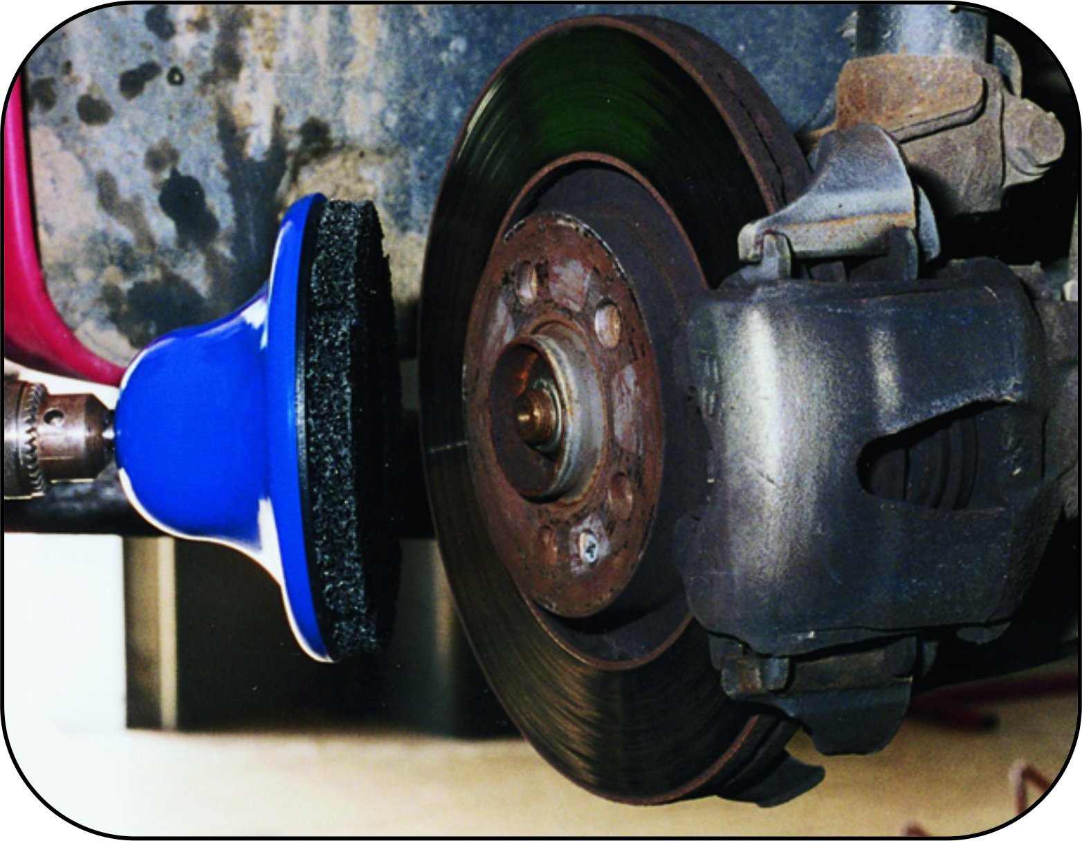 Mueller-Kueps 433 502/M Blue 160mm Diameter Wheel Hub Grinder