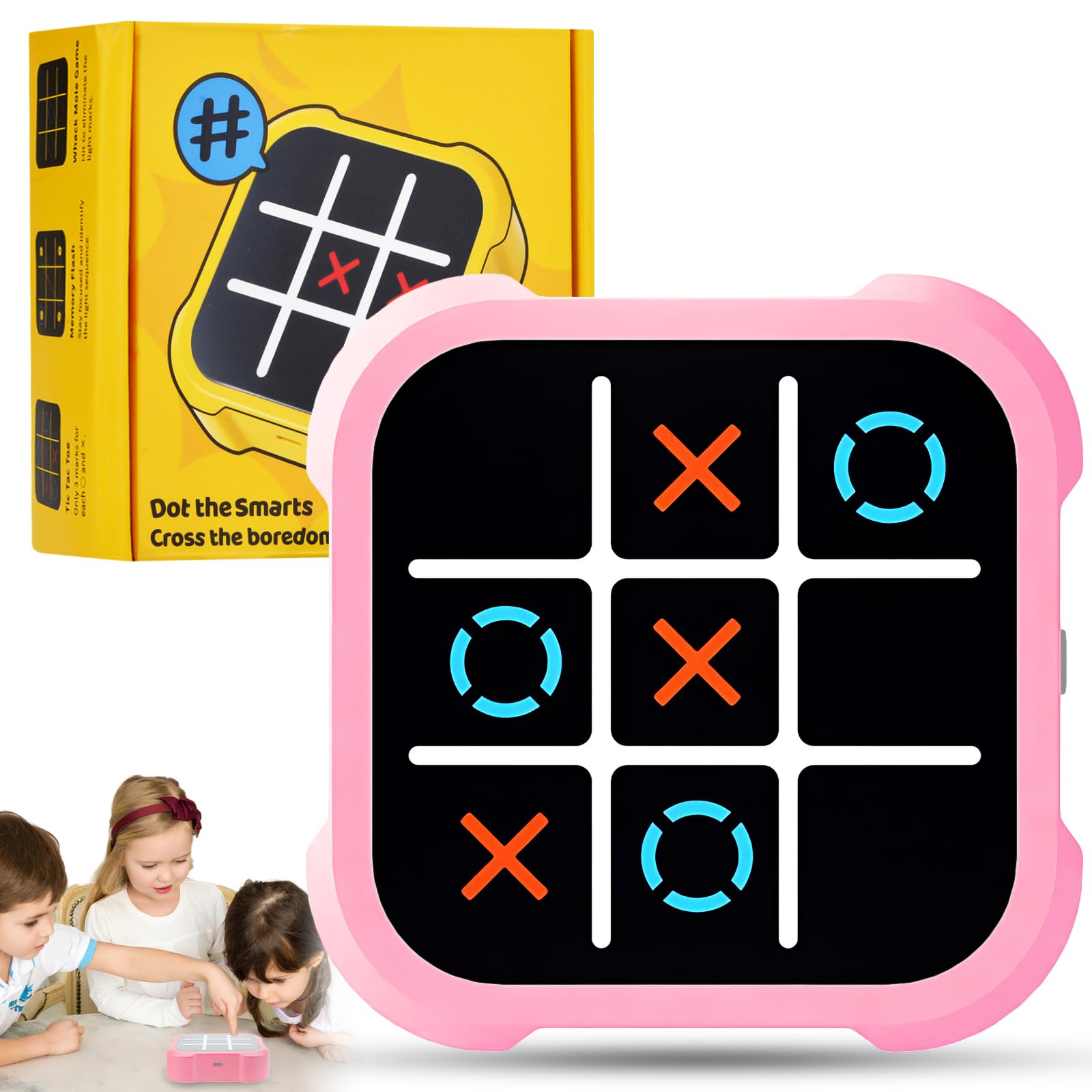 Tic Tac Toe Bolt Game, Electronic Tic-Tac Toe Game, Noughts And Crosses Games, Xo Chess Classic Board Games, 3-In-1 Handheld Puzzle Gam-e Console, Portable Travel Game-s Fidgets Toy For Kids Adults — image 1
