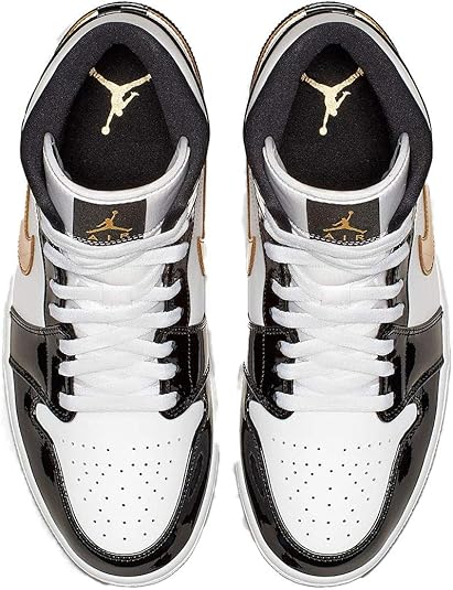 white black and gold jordans 1