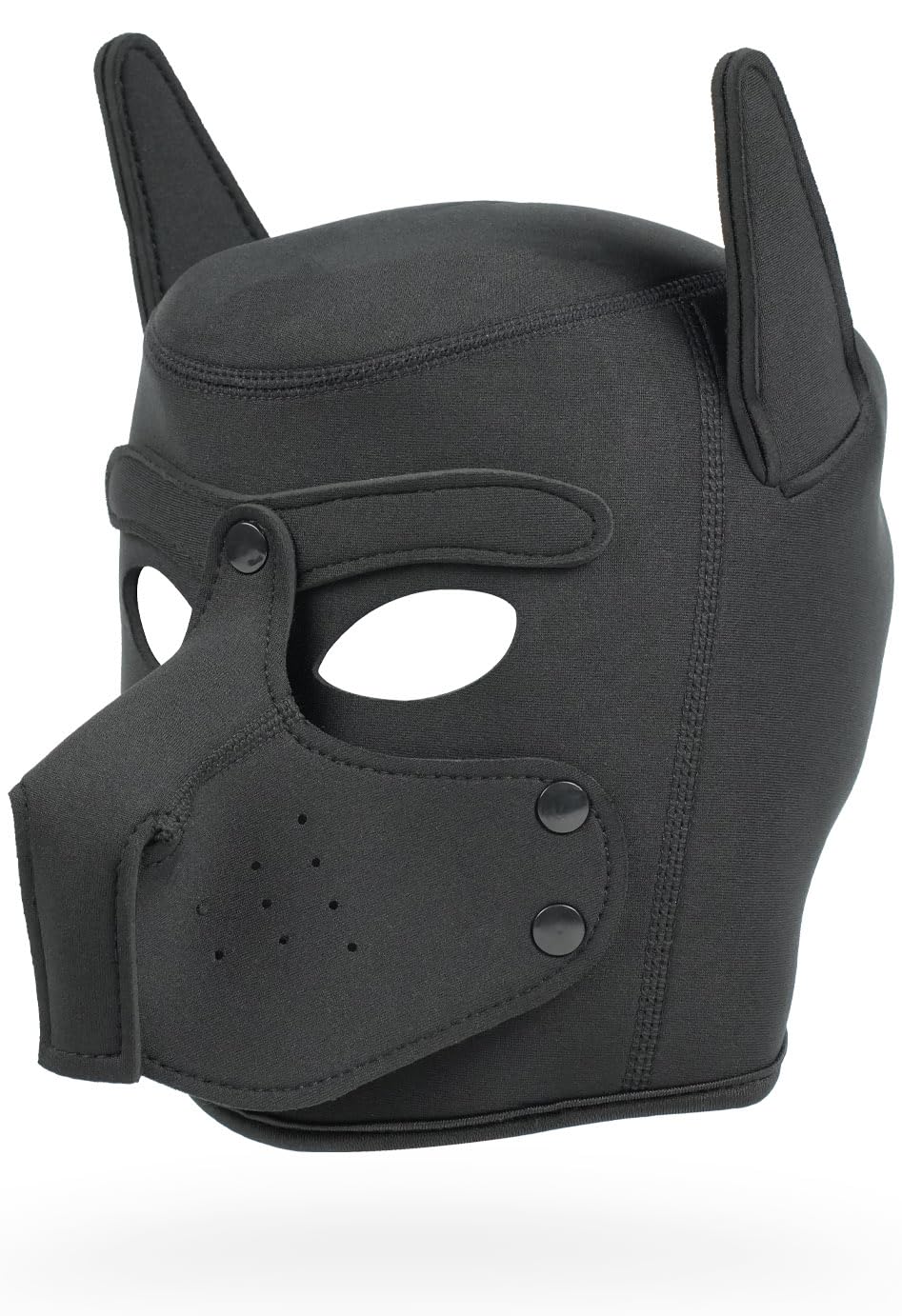 Photo 1 of Cleiree Neoprene Puppy Face Muzzle – Comfortable & Stylish Dog Mask (Black, one size)