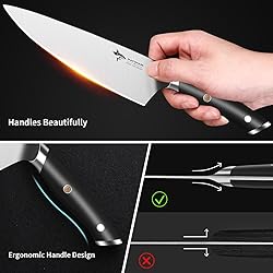 MAD SHARK Knife Set, 17 Pieces Kitchen Chef Knife