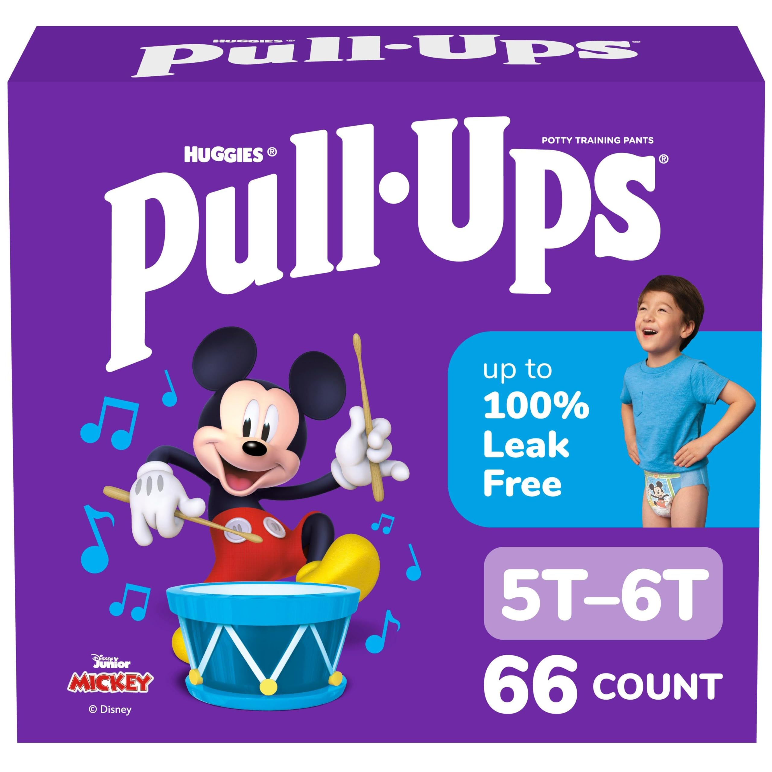 Photo 1 of Pull-Ups Boys' Potty Training Pants, Size 5T-6T Training Underwear (46-60 lbs), 66 Count
