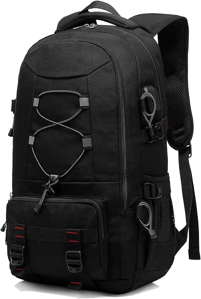 Besttravel 45L Travel Backpack Waterproof Laptop 17.3 Inch Rucksack Black