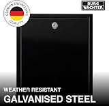 Burg-Wachter MB11BK Galvanised Steel Gate Wall Mount Post Box Black view 4