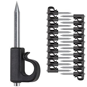 SELEWARE 20 Pieces Q-Hanger, Home Christmas Lights Hanger Hooks with Nails for Easy Release Outdoor Wire and Fairy Lights, Heavy Duty 40 LB Capacity