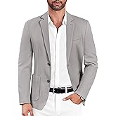 COOFANDY Mens Casual Sport Coat Blazer Two Buttons Knit Lightweight Suit Jackets