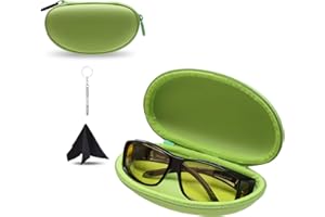 LTGEM Case Compatible with URUMQI/BIRCEN Night Vision Driving Glasses-Green (Case Only)