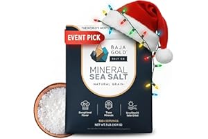 Baja Gold Mineral Sea Salt - Recommended by Gary Brecka - Organic Natural Grain Salt for Cooking & Baking | Authentic Baja Salt | Ideal for All Culinary Creations | 1 lb. Resealable Bag, 300+ Servings