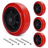 6 Inch Polyurethane Caster Wheels- Polyurethane on