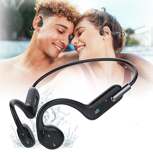 Swimming Headphones Bone Conduction, Waterproof Earbuds IP68