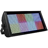 SHEHDS Stage Light Wash Strobe LED 200W RGB Marquee (8 Segments) Uplights | DMX512 Metal Housing DJ Light for Party Disco Wedding Holiday KTV Birthday