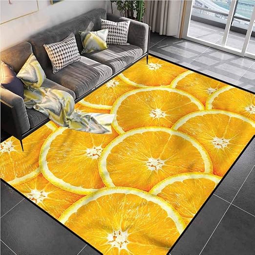Amazon.com: Area Rug Print Large Rug Mat Orange, Citrus Fruit of Amazon.com: Area Rug Print Large Rug Mat Orange, Citrus Fruit of