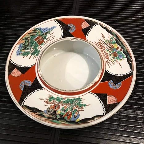 Amazon 九谷庄三 九谷焼絵付灰皿 30cm大型灰皿 陶磁器製灰皿 年代物 和雑貨 和風インテリア インテリア小物 Kutani Ware 古商品 アニメ 萌えグッズ 通販