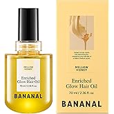 BANANAL Enriched Korean Bonding Hair Oil & Serum for Glow & Shine, Hair Perfume with Rice Water Protein, Silk & Beeswax, Lightweight Frizz Care, Mellow Honey, 70ml / 2.36 fl oz