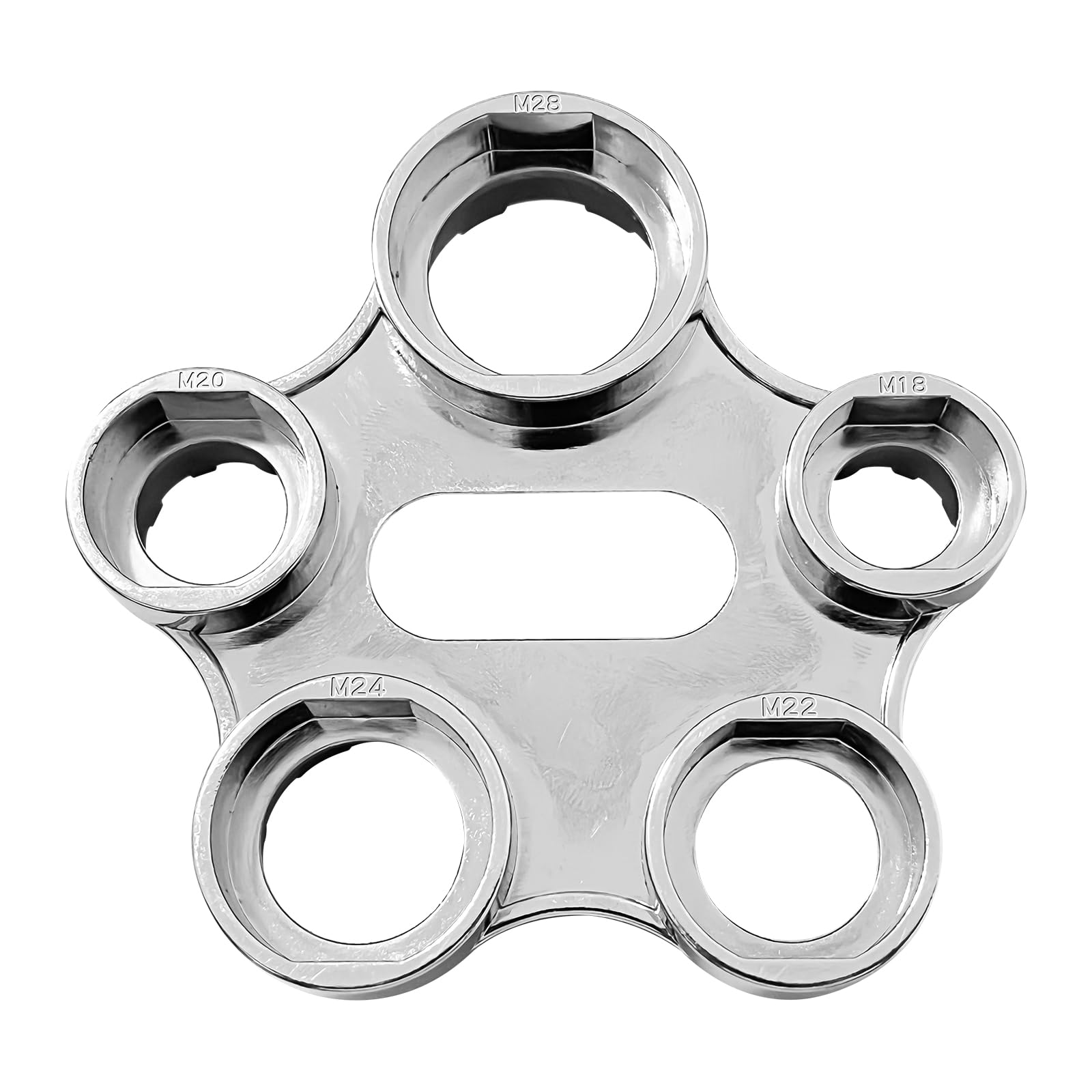 QILUCKY Universal Aerator Service Key, 10 Sizes, Zinc Alloy, Replacement Tap Strainer Key Tool (Silver)