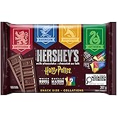 HERSHEY’S Harry Potter Milk Chocolate Snack Size – Individually Wrapped Halloween Candy Bars for Treat Bags, Bowls & Party Fa