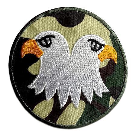 Aufnäher/Bügelbild - Adler Militär Army Tier - bunt - Ø7,5cm - Patch Aufbügler Applikationen zum aufbügeln Applikation Patche