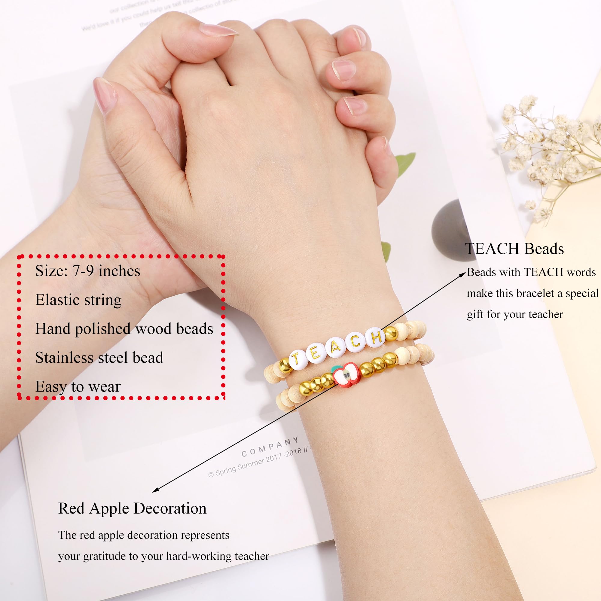 Teacher Appreciation Gifts for Women, Thank You & End of Year Gifts for Women Teachers Set of 10