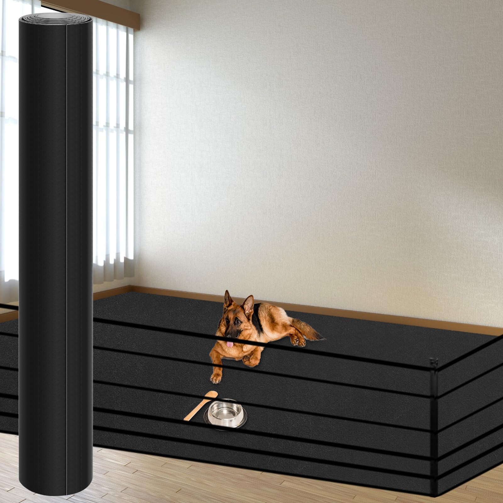 Photo 1 of **DIRT**Drydiet Extra Large Dogs Playpen Mat Kennel Flooring for Dogs 120'' x 60'' Washable Floor Covering Reusable Waterproof Non Slip Rug Whelping Pad Kennel Incontinence Housebreak, Dark Gray(PVC)