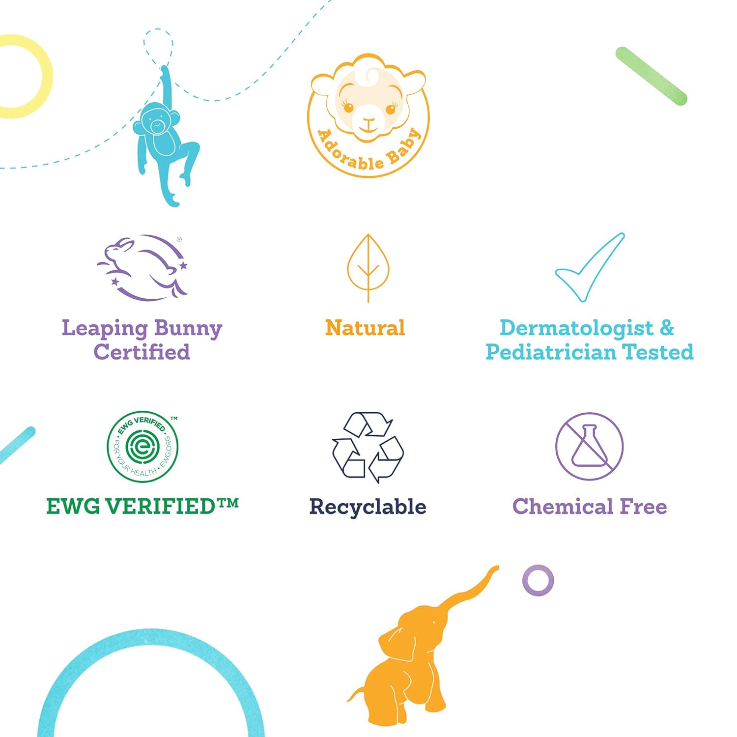 Adorable Baby Natural Baby Oil, EWG VERIFIED for Safety, Contains Hydrature for Added Moisturization, 3.4 oz.: Beauty