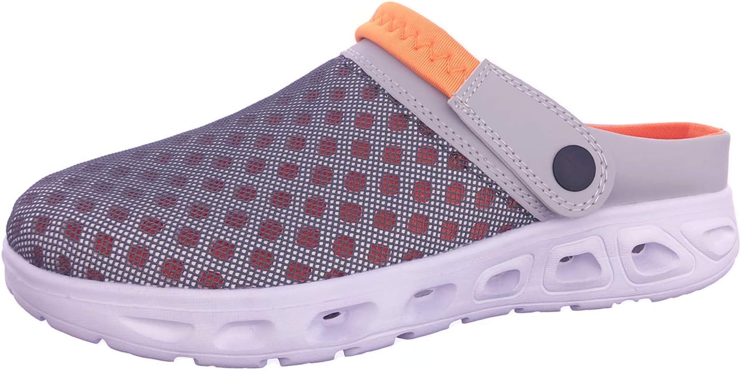 Mens Womens Garden Clogs Shoes Breathable Mesh Sandals Indoor Outdoor Slippers Lightweight Water Beach Sports Shoes Slip On Walking Sandals