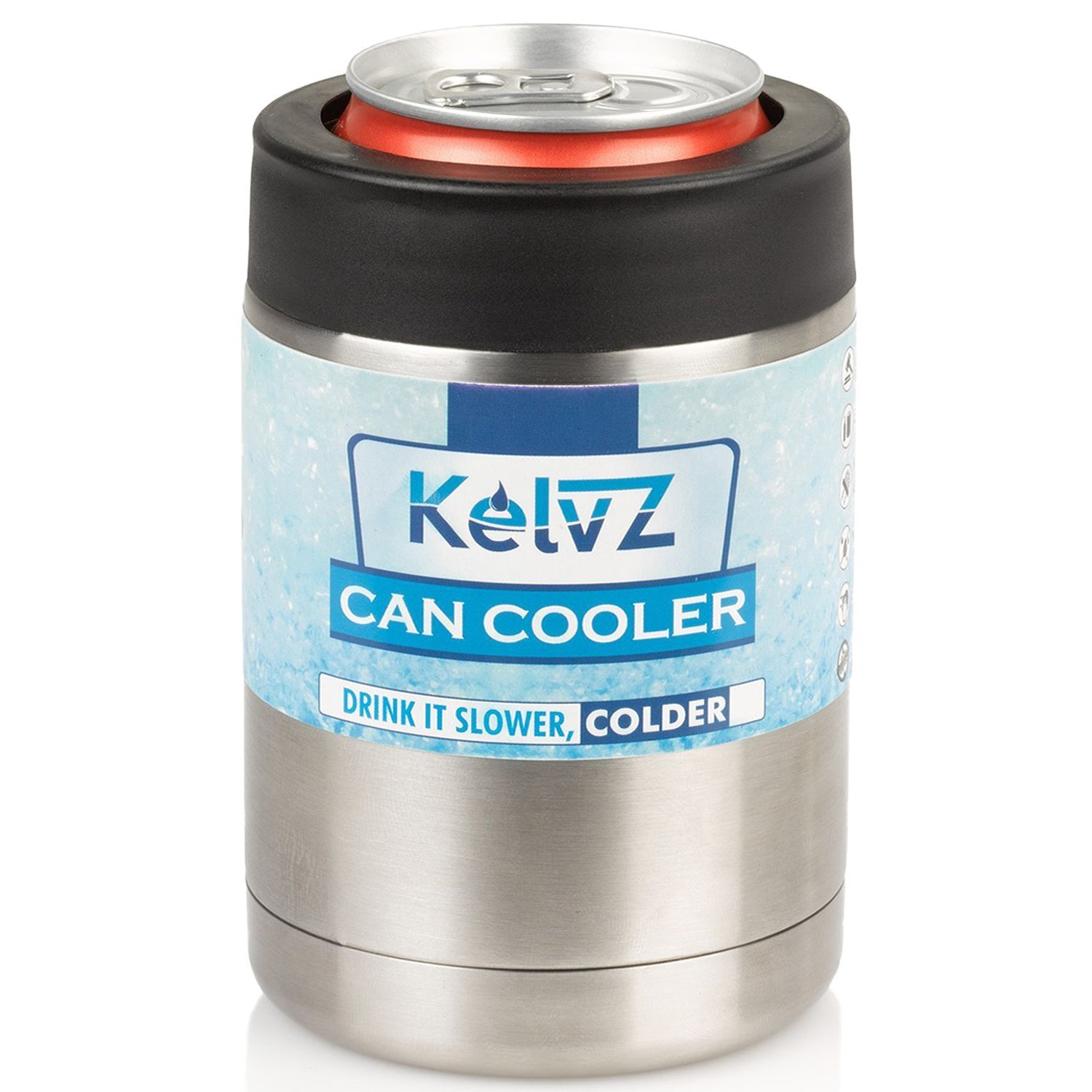 Thermos Stainless Steel Beverage Can Insulator for 12 Ounce Can Amazon