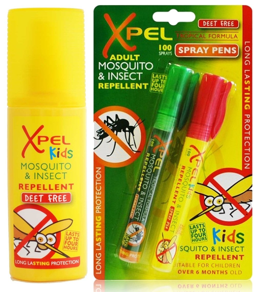 Xpel Mosquito & Insect Repellent Pump Spray KIDS 70ml & Xpel Mosquito Insect Fly Bite Adult and Xpel Mosquito & Insect Repellent Pump Spray KIDS 70ml & Xpel Mosquito Insect Fly Bite Adult and