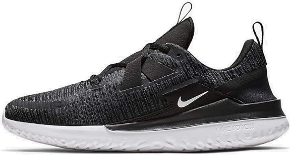 nike running renew arena sneakers in black