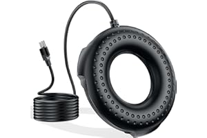 antfraer Bird Bath Heater, Bird Bath Deicer for Outdoors in Winter, Heated Bird Bath Deicer with Thermostatically Controlled, Suitable for Birdbath Farm Livestock Drinking Outdoors in Winter (Black)