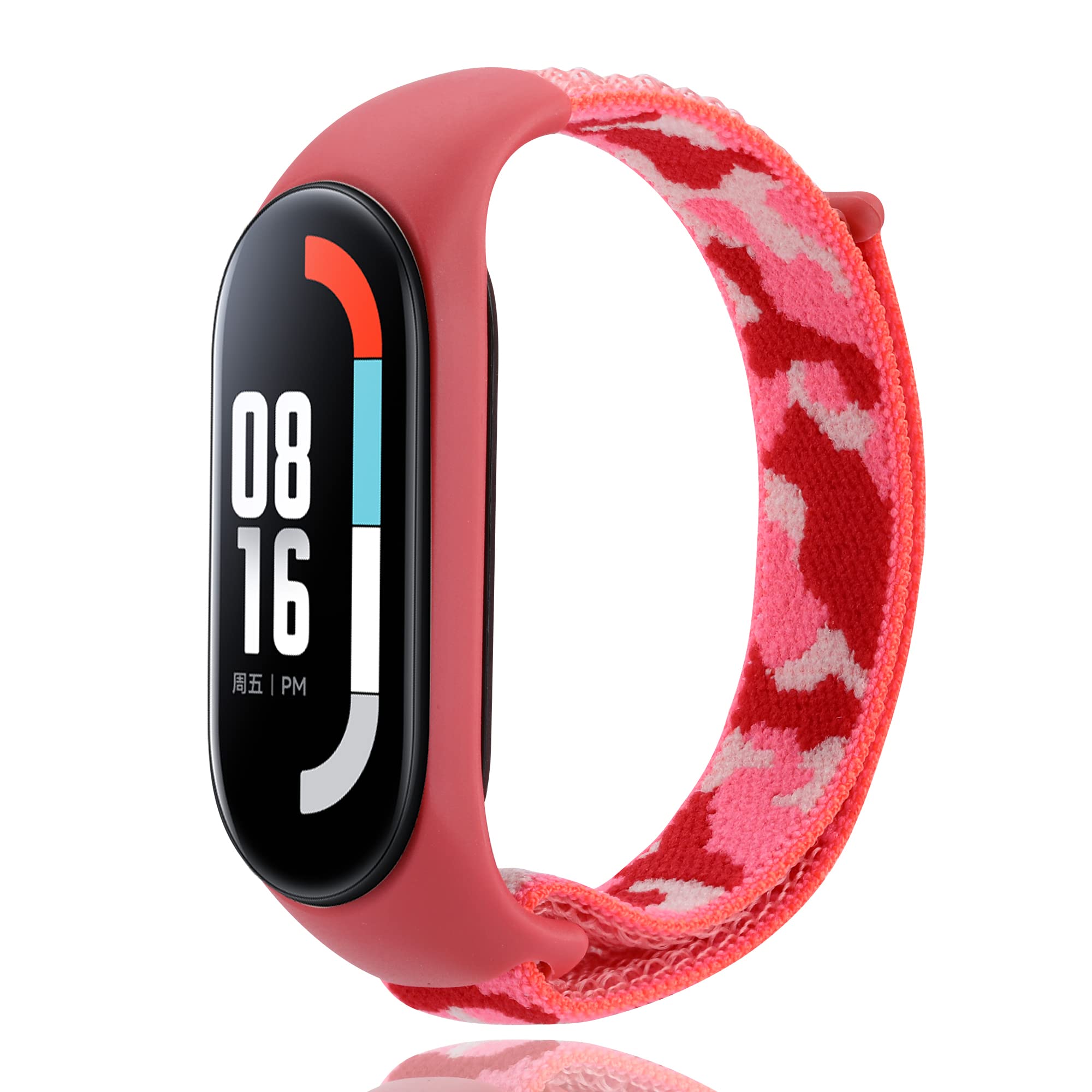 Keecuty Bracelet for Xiaomi Mi Band 7/Mi Band 6/Mi Band 5/Amazfit Band 5, Nylon Watch Strap Adjustable Sport Replacement Strap Compatible with Xiaomi Mi Band 7 Replacement Strap for Men Women