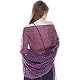 BANETTETA Starry Night Shawls and Wraps for Evening Dresses, Shiny Scarf for Women’s Formal Wear