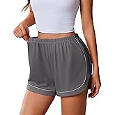 Ekouaer Pajama Shorts Women Soft Sleep Shorts Casual Lounge Shorts Cute High Waist Pajama Bottom Comfy Split Side Pj Bottom