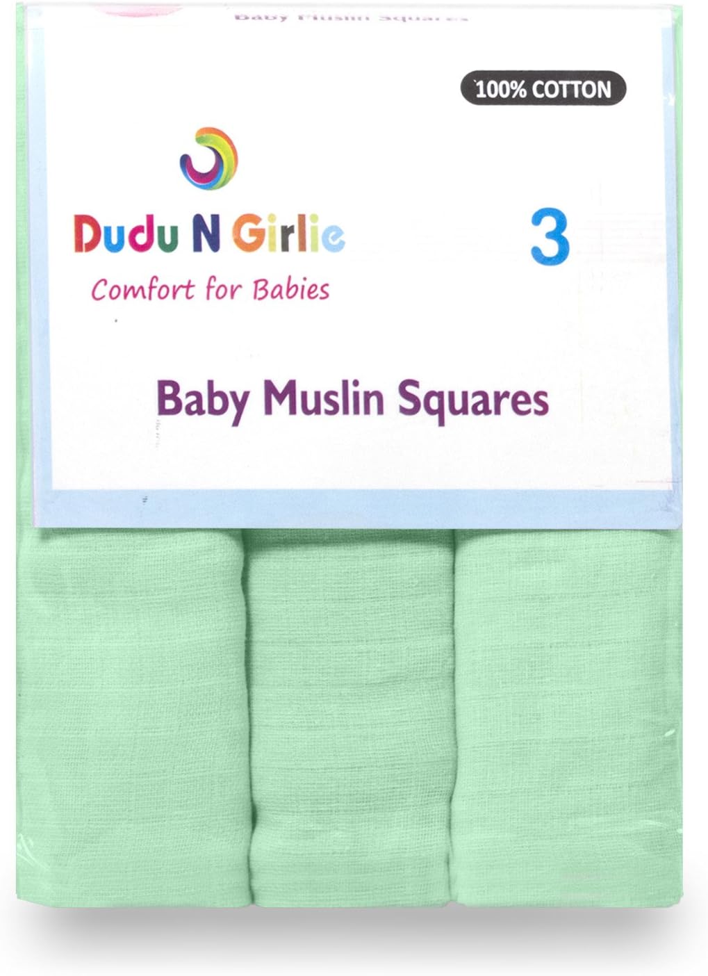 Muslin Cloths for Baby 70x70cm, Soft, Absorbent & Breathable 100% Pure Cotton Burp Cloths, Ideal to Clean