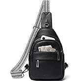 Leresas 7L Sling Bag for Women Crossbody Bag Sling Purse Fanny Packs Vegan Leather Chest Bag Trendy Handbag Travel Anti Theft