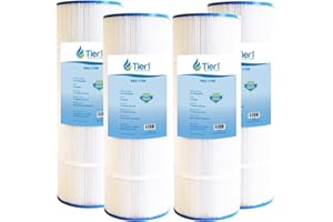 Tier1 Pool & Spa Filter Cartridge 4-pk | Replacement for Pentair Clean & Clear Plus 320, CCP320, Pleatco PCC80, Unicel C-7470 and More | 80 sq ft Pleated Fabric Filter Media