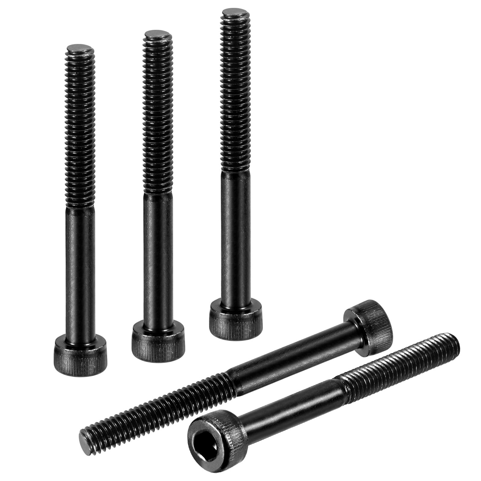 DTGN M4-0.7x40 Socket Head Cap Screws Bolts - 50Pack - Good for Road Bicycle, Mountain Bike, Auto, Motorcycle - Carbon Steel Hex Head Metric Screws, Black