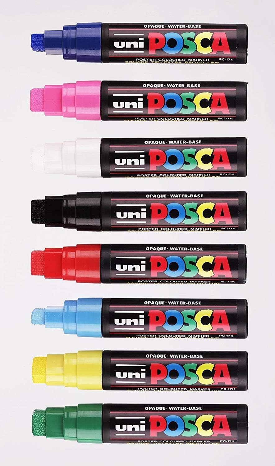 Amazon UNI POSCA PC 17K FULL RANGE ALL 8 COLOURS Office Products