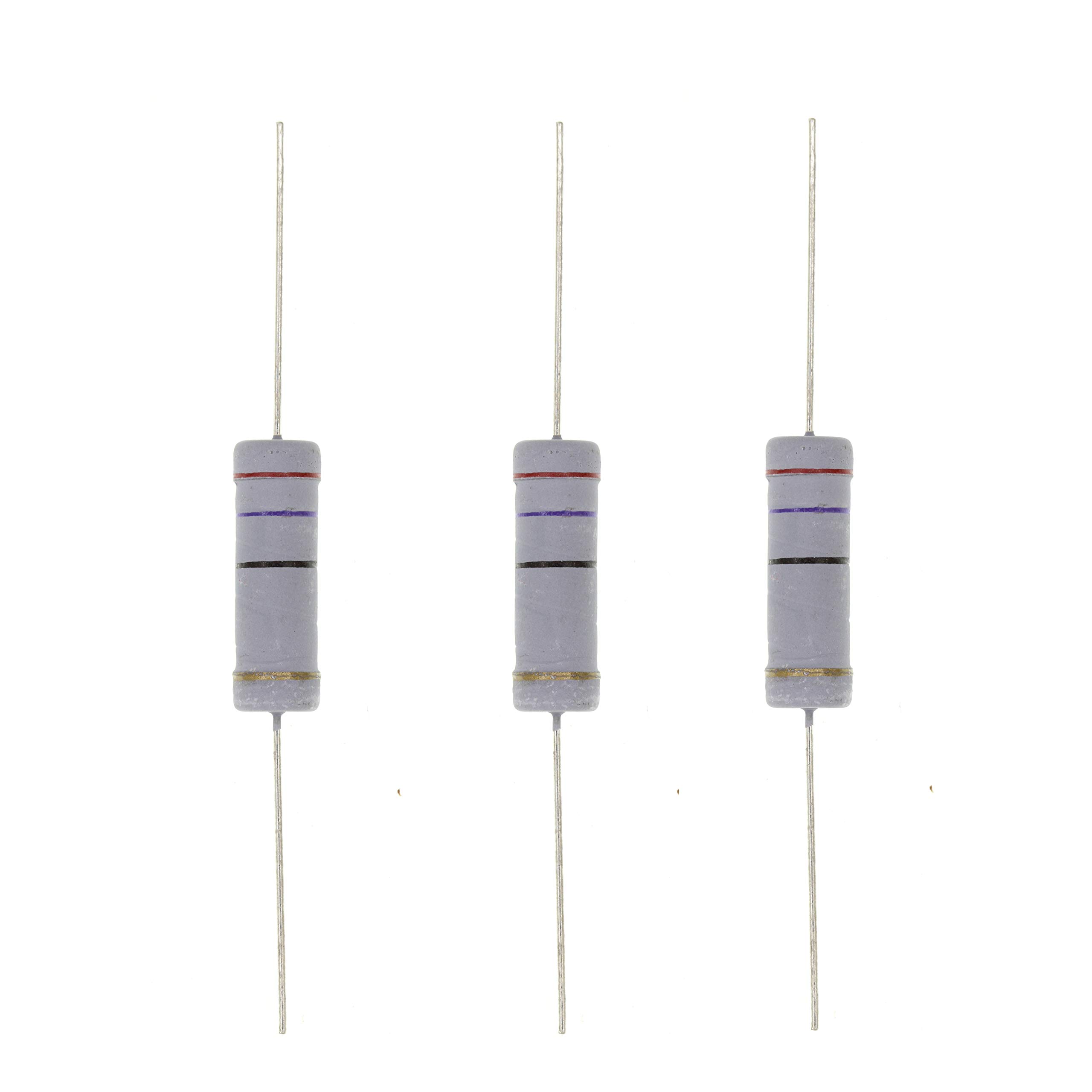 HUABAN 10PCS 5W 5 Watts 27R 27 Ohm 5% Metal Oxide Film Resistor
